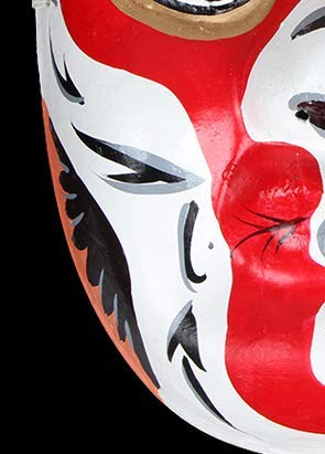 HLJZK La máscara de Pulpa de Yeso Pintada a Mano Puede Usar Estilo Chino Koji Sichuan Drama Cambiar la Cara Accesorios de Rendimiento Artesanía Ópera de Beijing Sun Wukong