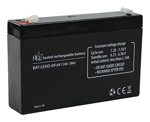 HQ BAT-LEAD-09 batería recargable - Batería/Pila recargable (Universal, Plomo-ácido, Negro, 110 x 160 x 40 mm)