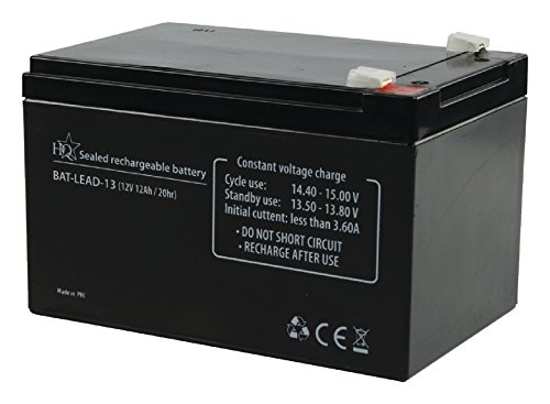 HQ BAT-LEAD-13 batería recargable - Batería/Pila recargable (Universal, Plomo-ácido, Negro, 105 x 160 x 108 mm)