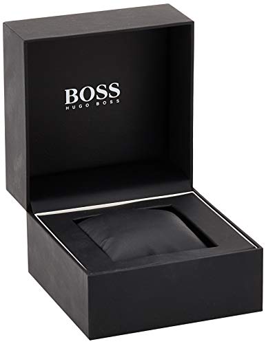 Hugo BOSS Reloj Cronógrafo para Hombre de Cuarzo con Correa en Cuero 1513562, Gris