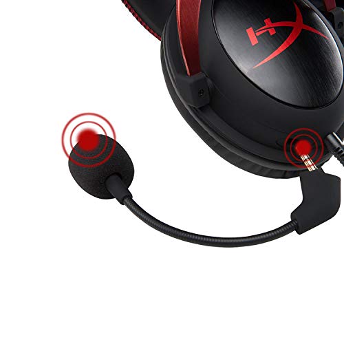 HyperX KHX-HSCP-RD Cloud II - Cascos de Gaming para PC/PS4/Mac, Negro/Rojo