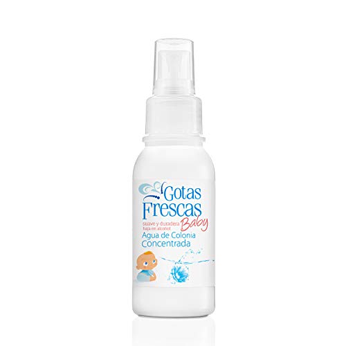 Instituto Español Gotas frescas - Agua de colonia concentrada para bebé - baja en alcohol - 80 ml