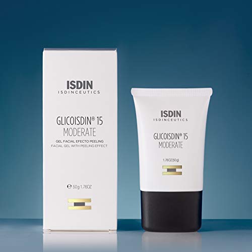 Isdinceutics Glicoisdin 15 Moderate, Gel Facial Efecto Peeling con Ácido Glicólico, 50 ml