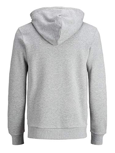 Jack & Jones Jjecorp Logo Sweat Hood Noos Capucha, Gris (Light Grey Melange Detail:Reg Fit - Melange), Large para Hombre