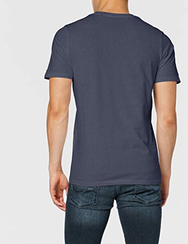 Jack & Jones Jjecorp Logo tee SS Crew Neck Noos Camiseta, Azul (Navy Blazer Detail: Slim Fit), Medium para Hombre