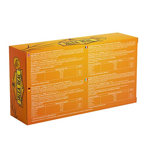 Jalea Real con Ginseng Rojo | Vitamina C | Vitaminas B6 y B12 | Aporta Energía y Vitalidad | Aporta Energía y Vitalidad | Refuerza tus defensas (20 AMPOLLAS)