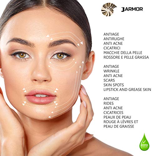 J.ARMOR Crema de Baba de Caracol - Cara Cuello y Escote - Ácido Hialurónico, Argán, Karitè, Vitamina C - Antiedad, Hidratante, Reduce las Arrugas, Marcas de Acné, Manchas de la Piel - Orgánico - 50 ml