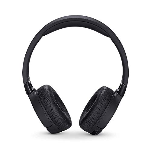 JBL Tune 600 BT ANC - Auriculares inalámbricos con Bluetooth y cancelación de ruido, sonido Pure Bass, 12h de música continua, negro