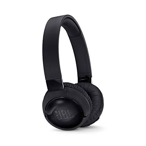 JBL Tune 600 BT ANC - Auriculares inalámbricos con Bluetooth y cancelación de ruido, sonido Pure Bass, 12h de música continua, negro