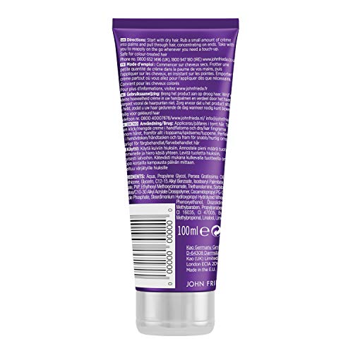 John Frieda Crema de Acabado Perfecto 100ml | Crema Pelo Sin Aclarado | Antiencrespamiento | Pelo encrespado