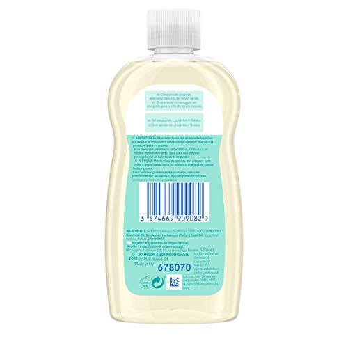 Johnson's Baby CottonTouch Aceite corporal a base de algodón puro - 3 x 300 ml