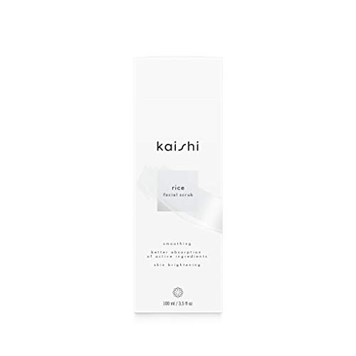 Kaishi - Exfoliante facial de arroz Rice para eliminar la piel muerta y unificar el tono, 100 ml