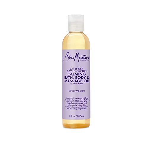 Karité Moisture Lavender & Wild Orchid Bath, Body & Masaje Oil with Manteca de Karité 236 ml