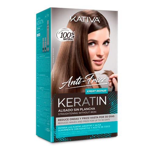 Kativa Keratin Anti-Frizz Alisado Sin Plancha Repara Puntas 30 Dã­As 200 g