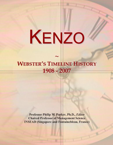 Kenzo: Webster's Timeline History, 1908 - 2007