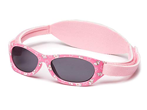 Kiddus Gafas de sol Baby para bebés, NIÑOS Y NIÑAS, desde 0 meses a 2 años, 100% protección UV, MUY CÓMODAS gracias a la SUAVE banda ajustable, el regalo ideal para recién nacidos.