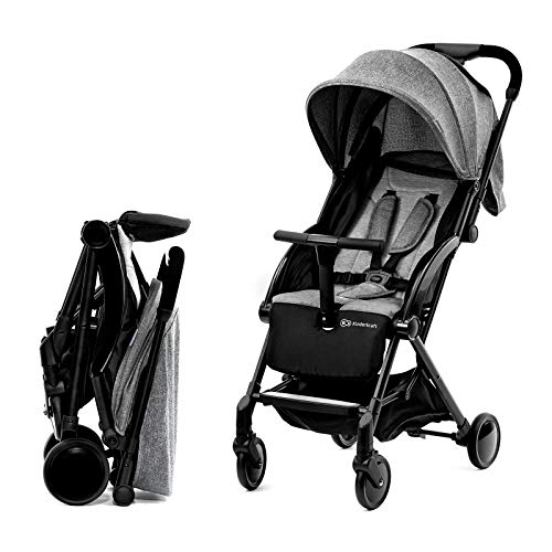 Kinderkraft Silla de Paseo PILOT, Plegable, Transportable, Hasta 15 kg, Gris