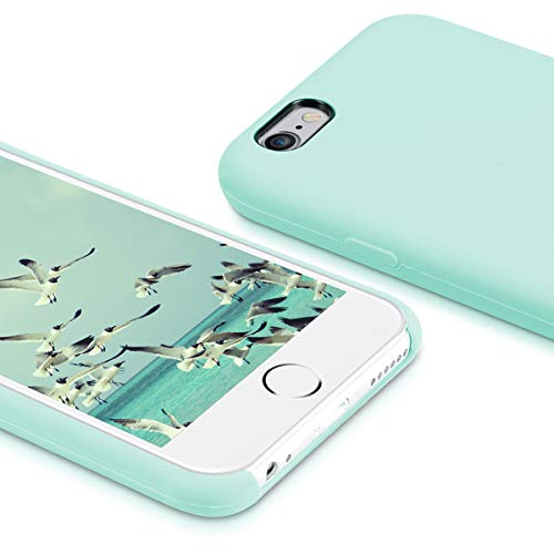 kwmobile Funda Compatible con Apple iPhone 6 / 6S - Carcasa de TPU para móvil - Cover Trasero en Menta Mate