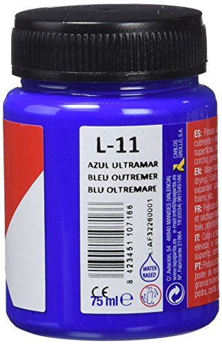 La Pajarita 110716 Pintura para Decoración y DIY, Satinada, 1, Azul Ultramar