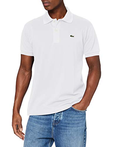 Lacoste L1212 Camiseta Polo, Blanco (Blanc), L para Hombre