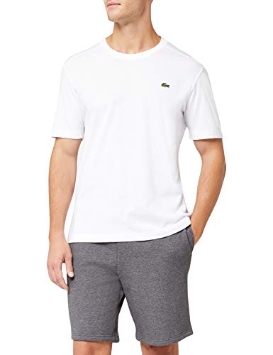 Lacoste TH7618, Camiseta para Hombre, Blanco (Blanc), Large (Talla del fabricante: 5)