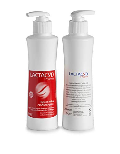 Lactacyd Alcalino Ph 8 Higiene Íntima Externa Durante el Tratamiento de las Infecciones Vaginales por Hongos - 250 ml