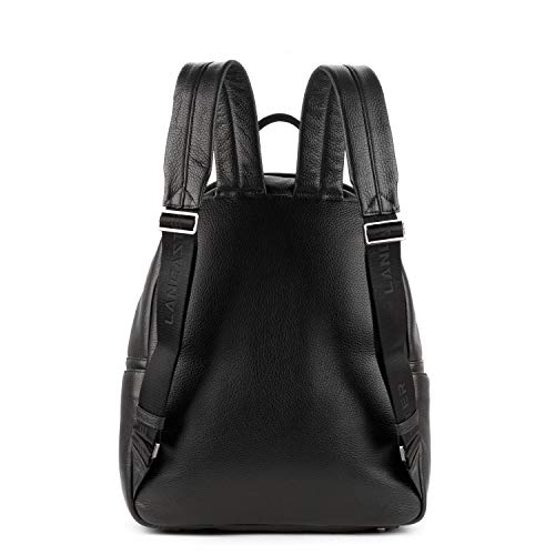 Lancaster Bolsos Mujer Mochila Paris Noir Cuir Vachette Black Cow Large Negra