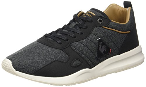 Le Coq Sportif LCS R600 2 Tones, Entrenadores Bajos para Hombre, Negro (Black/Tan), 41 EU