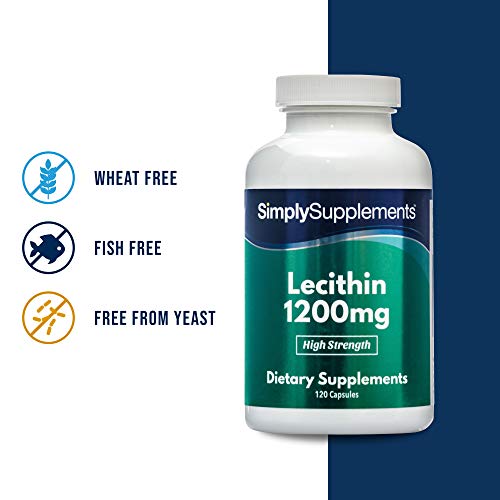 Lecitina 1200mg - ¡Bote para 8 meses! - 240 Cápsulas - SimplySupplements