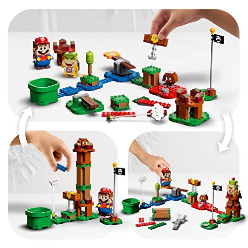 LEGO Super Mario - Pack Inicial: Aventuras con Mario, juguete y regalo creativo para niños y niñas, set LEGO interactivo con figuras de LEGO Mario, Bowsy y un Goomba (71360)