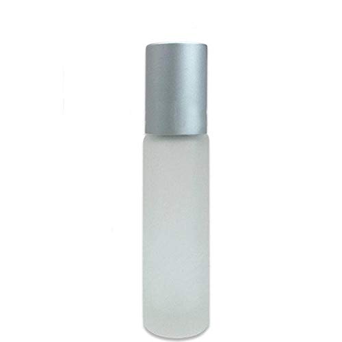 lhmlyl Botella spray1/5 / 10PCS 10ml Rodillo de Vidrio Esmerilado portátil Aceite Esencial Botellas de Perfume Contenedor de Niebla Botella de Rollerball Recargable de Viaje-PC 1_10ml Claro