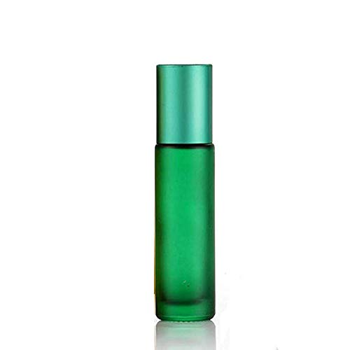 lhmlyl Botella spray1/5 / 10PCS 10ml Rodillo de Vidrio Esmerilado portátil Aceite Esencial Botellas de Perfume Contenedor de Niebla Botella de Rollerball Recargable de Viaje-PC 1_10ml Claro