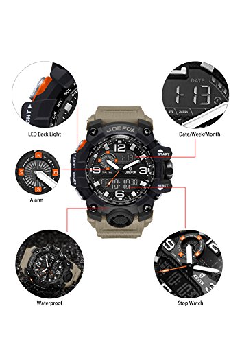 LIBARTE Hombre Reloj Deportivo Militar Sport Hombres Reloj de Pulsera Reloj Pulsera Digital LED