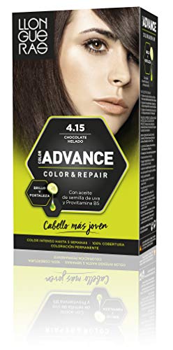 Llongueras Advance Tinte de Cabello Permanente Tono #4.15 Chocolate Helado