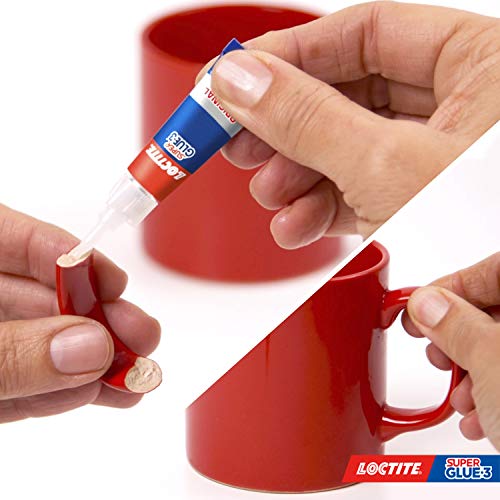 Loctite Super Glue-3 Original Mini Trio, pegamento universal con triple resistencia, adhesivo transparente, pegamento instantáneo y fuerza instantánea, 3x1 g