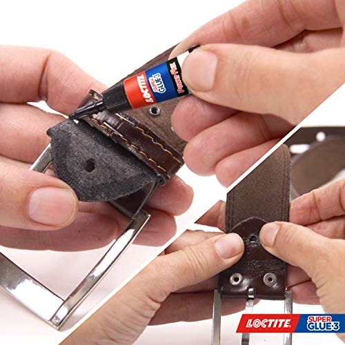 Loctite Super Glue-3 Power Flex, gel adhesivo flexible y resistente, pegamento instantáneo para superficies verticales, pegamento transparente extrafuerte, 1x3 g