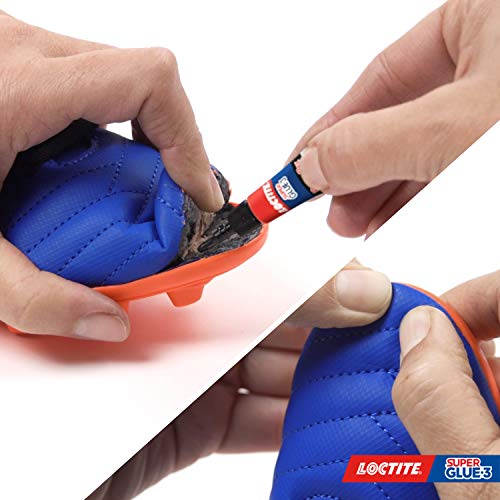 Loctite Super Glue-3 Power Flex Mini Trio, gel adhesivo flexible y resistente, pegamento instantáneo para superficies verticales, pegamento transparente extrafuerte, 3x1g