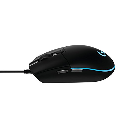 Logitech G203 Prodigy Ratón Gaming con cable, 8000 DPI, RGB LED Personalizable con 16,8 M Colores, Peso Reducido, 6 Botones Programables, Memoria Integrada, PC/Mac,G203 1ª Gen.,Negro