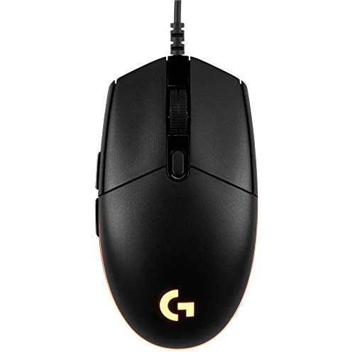 Logitech G203 Prodigy Ratón Gaming con cable, 8000 DPI, RGB LED Personalizable con 16,8 M Colores, Peso Reducido, 6 Botones Programables, Memoria Integrada, PC/Mac,G203 1ª Gen.,Negro