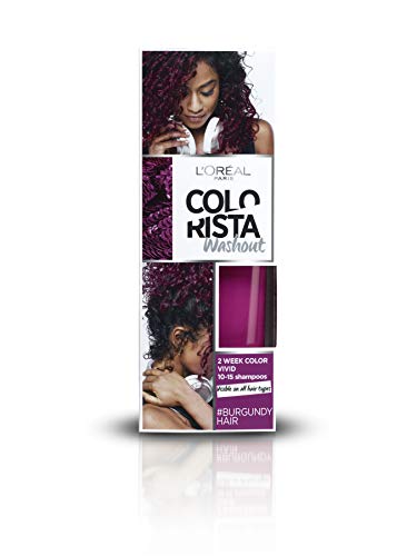 L’Oréal Paris Colorista Burgundy Washout 1-2 Weken Haarkleuring coloración del cabello Borgoña 80 ml - Coloración del cabello (Borgoña, Burgundy, 80 ml, 42 mm, 62 mm, 172 mm)