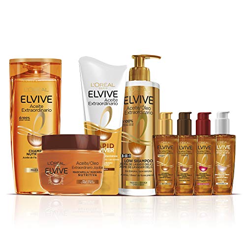 L'Oreal Paris Elvive Aceite Extraordinario Champú Nutritivo para Pelo Muy Seco - 370 ml