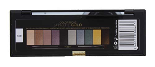 L’Oréal Paris Make-Up Designer CR La Palette GLITZ Nu 01 GLITZ sombra de ojos Brillo - Sombras de ojos (Brillo, 51 mm, 148 mm, 12 mm, 88 g)