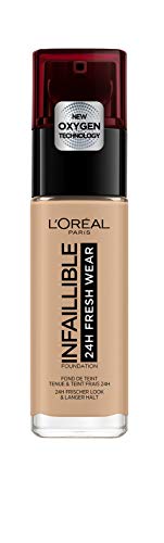 L'Oréal Paris Make-up designer24H Fresh Wear Base de Maquillaje de Larga Duración , Tono 235 Miel/Honey- 30 ml