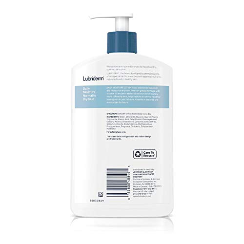 Lubriderm Daily Moisture Lotion Normal to Dry Skin, 16 Ounce by Lubriderm