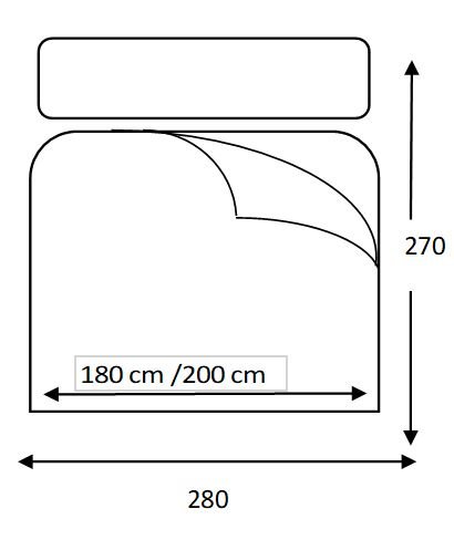 Lucena Cantos - Funda Nórdica Linea, (Arena, 280 x 270)