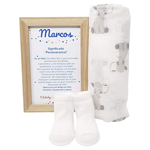 MabyBox True colours | Canastilla bebe | Regalo Babyshower | Cesta Bebé Recien nacido Personalizada (Beige)