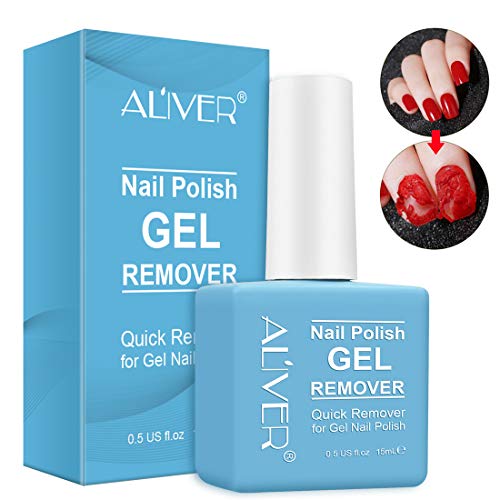 Magic Nail Gel, 2 Piezas de Removedor de Esmalte de Uñas Mágico, Profesional Elimina el Esmalte de Gel Remojo en 3-5 Minutos, Fácil y Rápidamente, NO Dañe Sus Uñas(2x15ml)