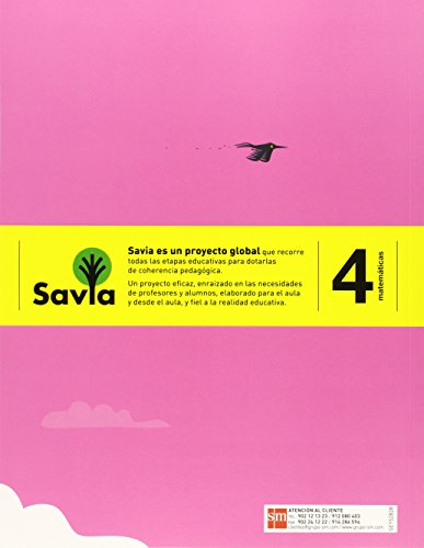 Matemáticas. 4 Primaria. Savia - Pack de 3 libros - 9788467575408