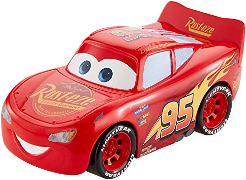 Mattel Disney Cars-Vehículo Turbocarreras Rayo Mcqueen, coches de juguetes niños +3 años, multicolor FYX40 , color/modelo surtido