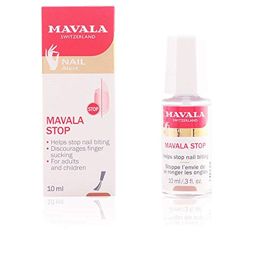 Mavala Stop Esmalte Líquido Amargo para la Uñas Mordidas | Tratamiento para dejar de Morderse las Uñas, 10 ml